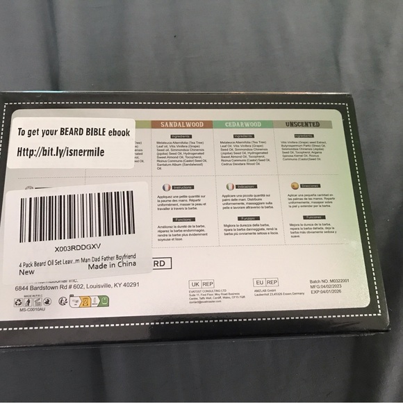 Isner Mile 5 Pack Beard Oil Beard Care - Picture 2 of 2